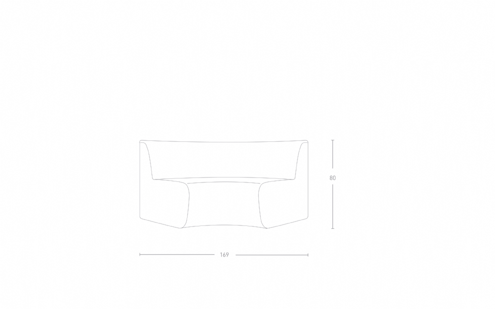Dimensoes do produto sofa ricci